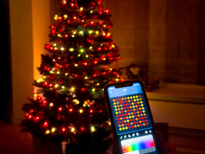 Slimme LED Kerstverlichting Lichtsnoer RGB 10 meter App bediening 5 watt, oranje en rood