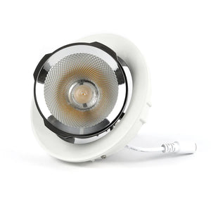 LED Banana recessed spotlight 20W ⌀165mm 90° Tiltable 360° Rotatable