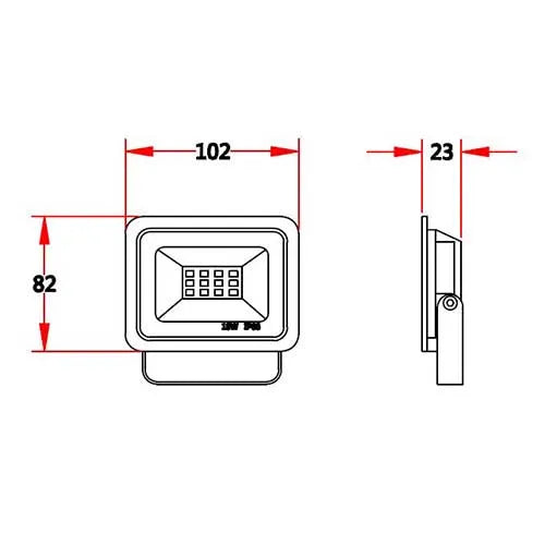 Proyector LED 10W IP66 impermeable