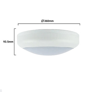 LED Bulkhead surface mounted IP66 IK08 waterproof 36cm 30W