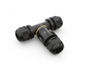 Waterdichte kabelverbinder IP68 | T-Vorm, aansluiting en onder een hoek