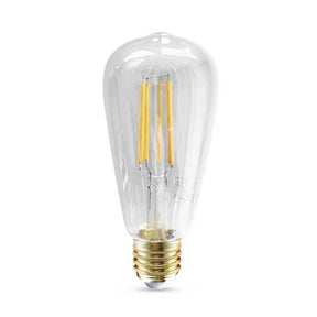 E27 LED Lamp filament Edison 6W 2200K dimbaar, detailfoto