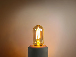 E27 LED Lamp filament T45 tube 4W 2200K amber dimmable