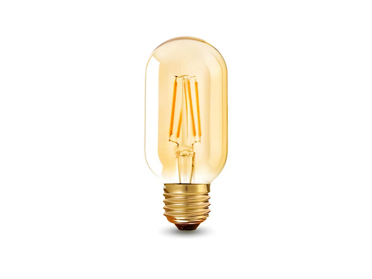 E27 LED Lamp filament T45 tube 4W 2200K amber dimmable