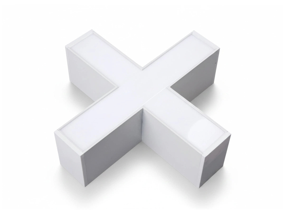 Conector en X para barras de luz LED | Para sistemas de grids