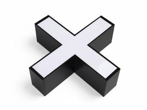 Conector en X para barras de luz LED | Para sistemas de grids