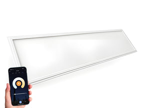 WiFi LED Paneel 30x120cm 36W 100lm/W - Instelbare lichtkleur CCT, 6000K en in een systeemplafond