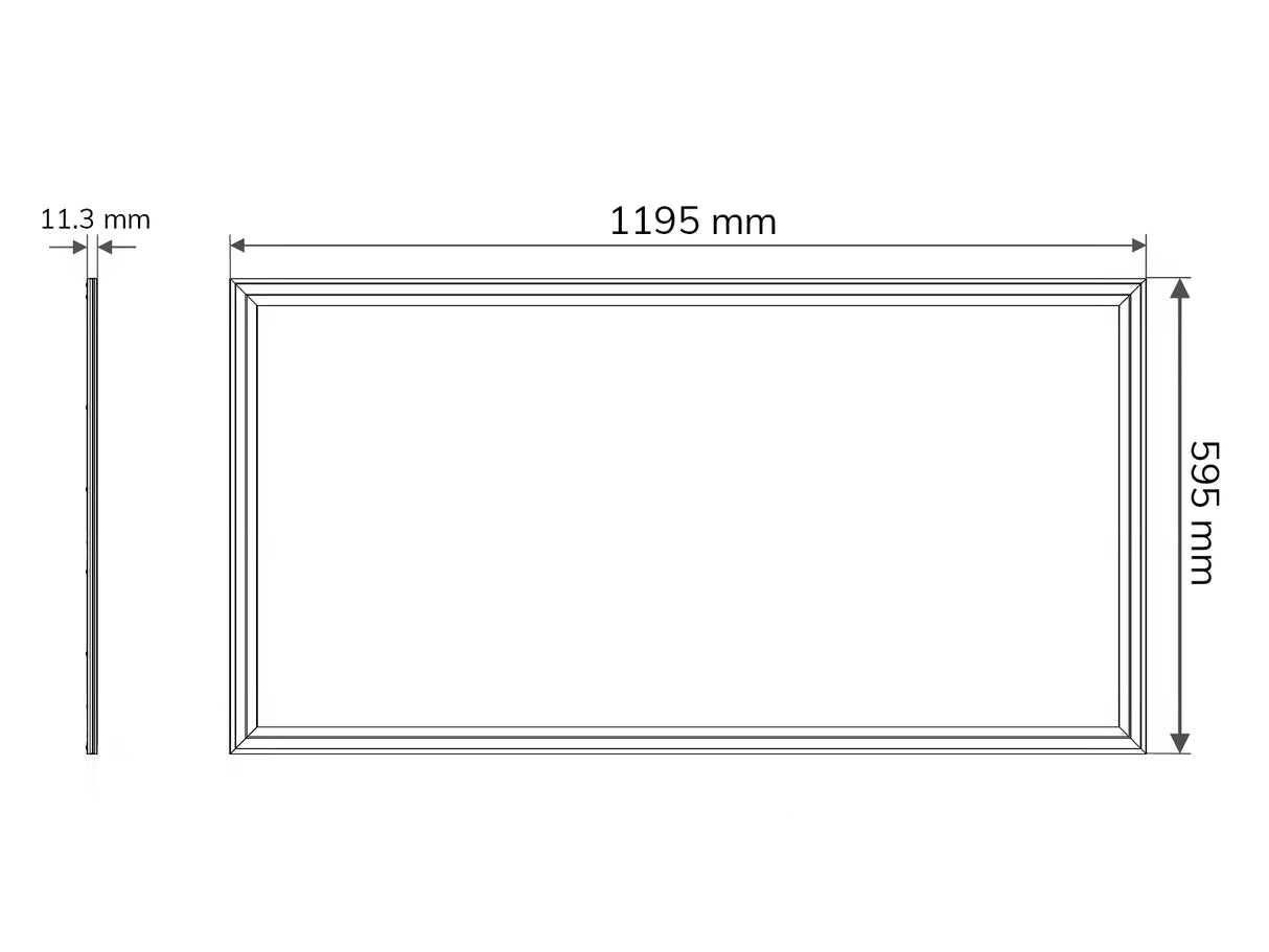 LED Panel 60x120cm 60W 120lm/W