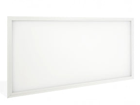 LED Paneel 60x120cm 60W 140lm/W, in een systeemplafond en voorkant in beeld
