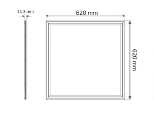 Panel LED 62x62cm UGR<19 40W 120lm/W