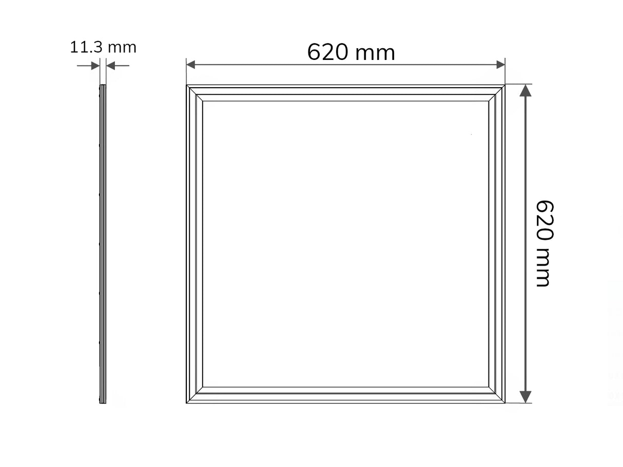 LED Panel 62x62cm 40W 140lm/W