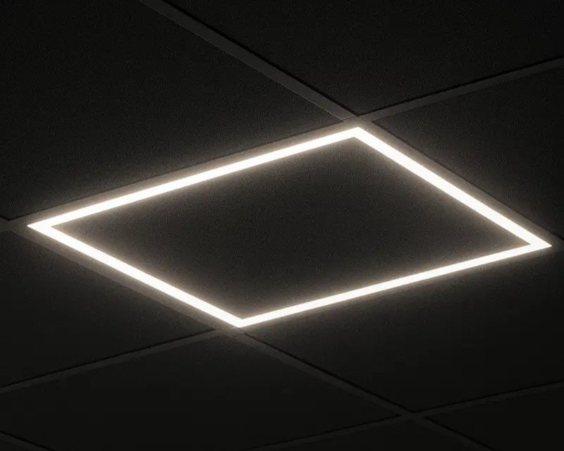 Black LED Panel hollow 60x60cm 36W Adjustable light color (CCT)