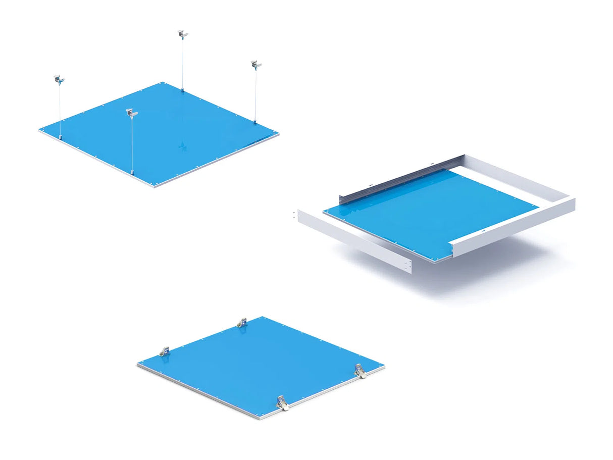 Slim LED Panel 60x60cm 36W - Adjustable light color CCT + Color (RGB)