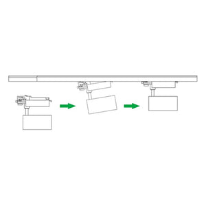 LED Railspot 3 phase 10W CRI>90 with Philips driver