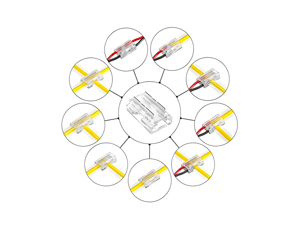 LED Strip COB connector 9 in 1 for Essential and Advanced | 8mm