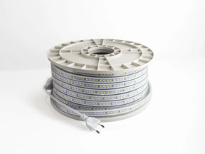 LED Strip Multi-kleuren (RGB) Basic-60 LEDS/m 220V | 50m IP65, voorkant in beeld en wit