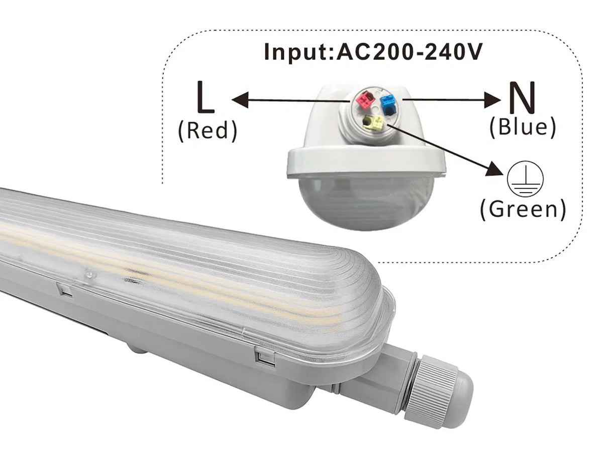 Tubo LED Tri-proof 150 cm | 50W | IP65 | 190 lm/W | Driver Philips