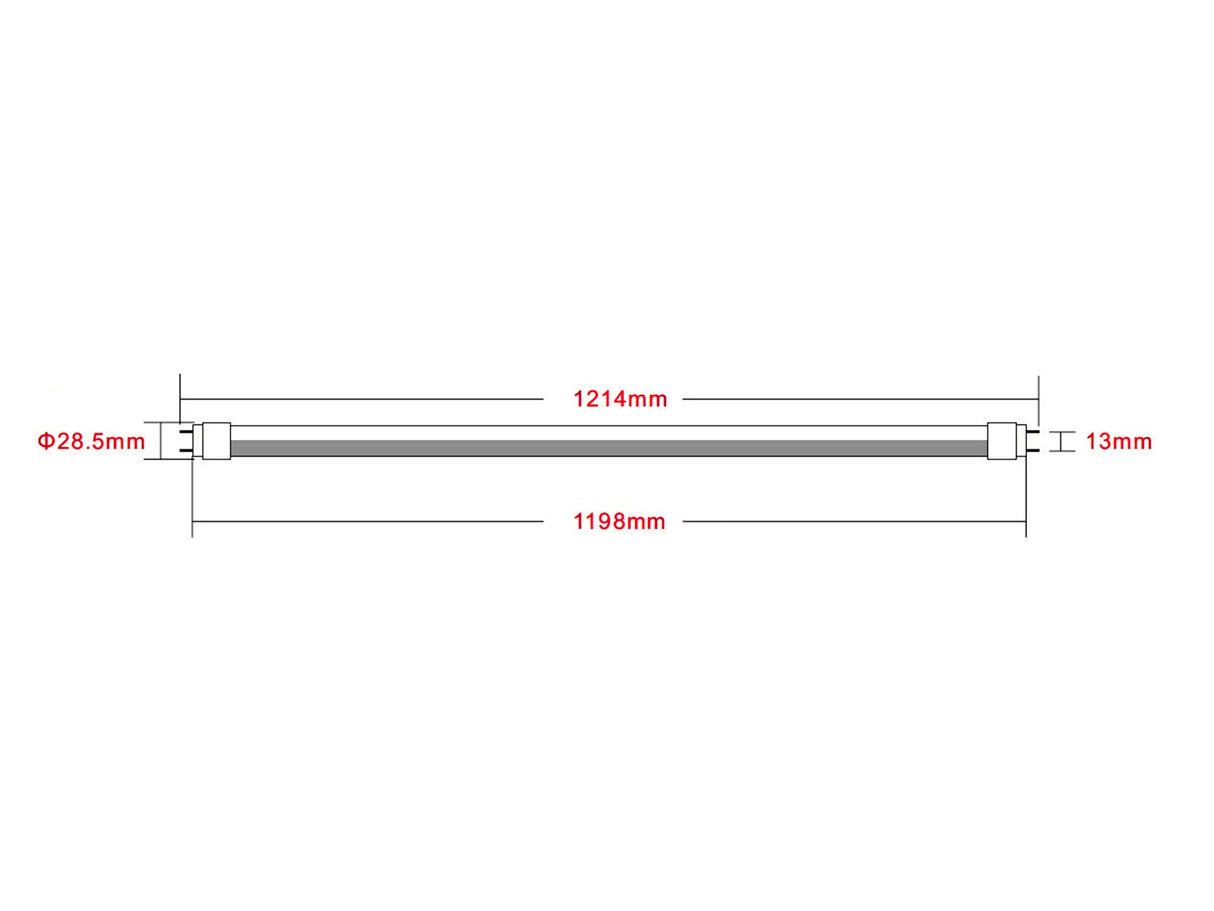 Tubo LED TL T8 120cm 15/18W 200lm/W
