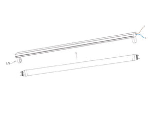 LED TL Tube T8 150cm 18/25W 200lm/W