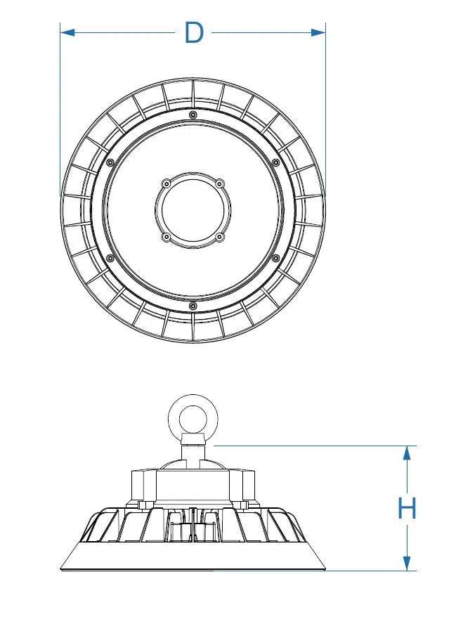 LED UFO Highbay | motion sensor | 240W | 150lm/W | Sosen Driver