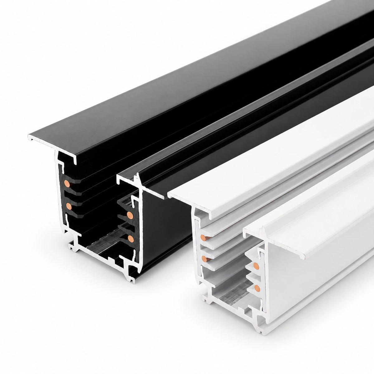Carril LED trifásico empotrable