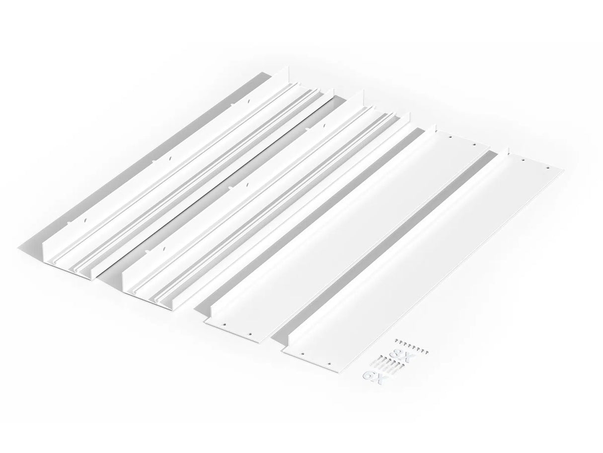Marco de superficie blanco para LED Panel 62x62cm - Extra alto 68mm