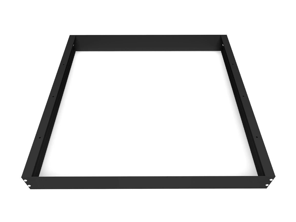 Black Surface-Mount Frame LED Panel 60x60cm - Extra High 68mm