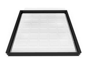 Black Surface-Mount Frame LED Panel 60x60cm - Extra High 68mm