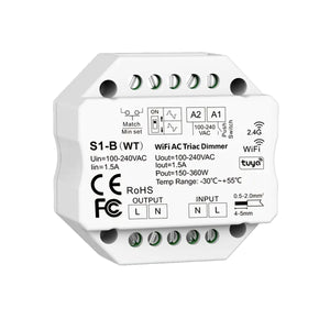 Dimmer LED Push WiFi 200W Triac 2.4G