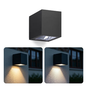 Lámpara de pared solar LED con luz regulable IP54