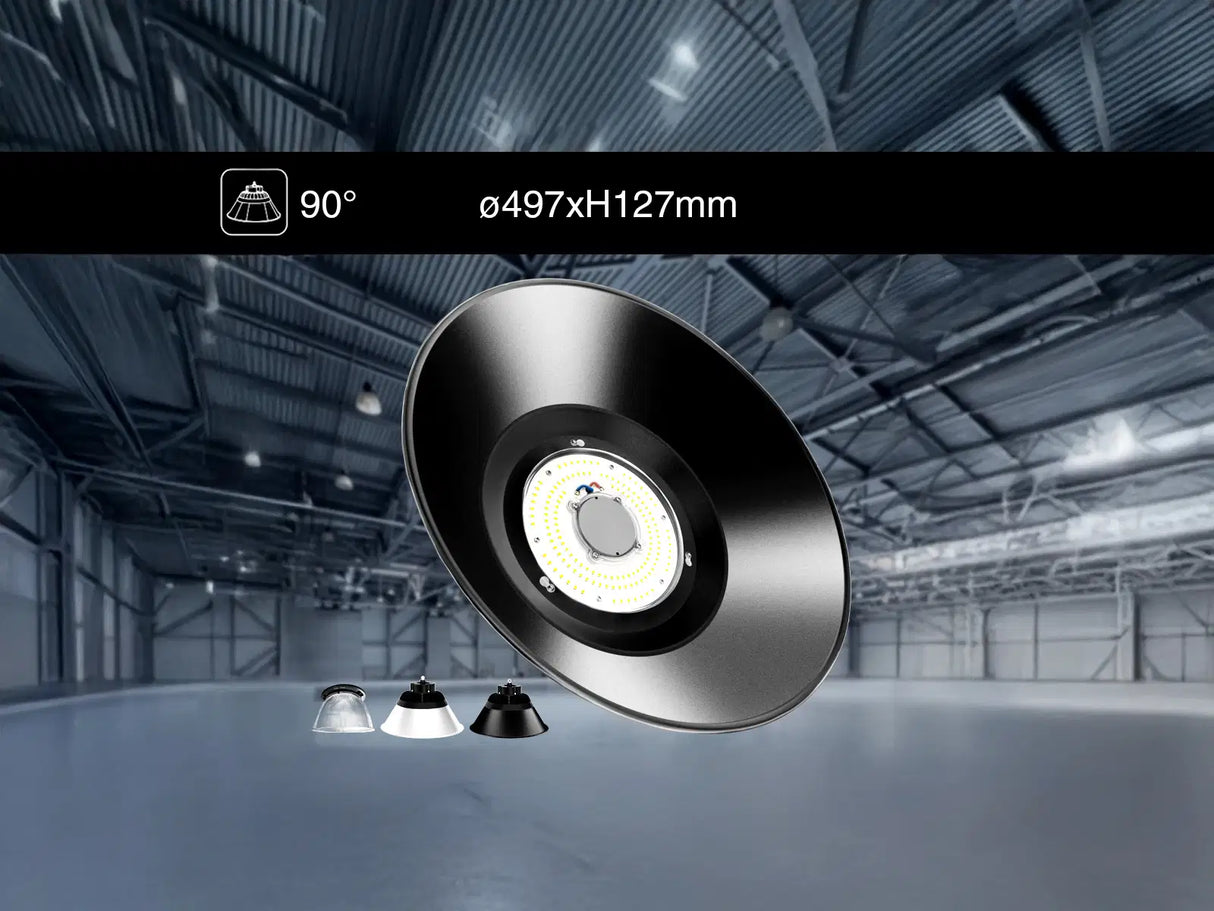 Reflector LED UFO Highbay 90° | Negro o Plata