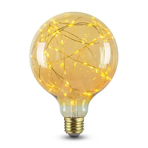 E27 LED Lamp filament G125 copper wire 1.5W 2100K amber