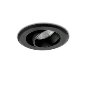 Foco empotrable LED negro 5W 3000K blanco cálido ⌀70mm orientable