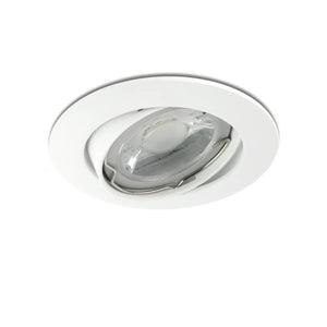 LED recessed fixture GU10 IP20 white ⌀84mm tiltable