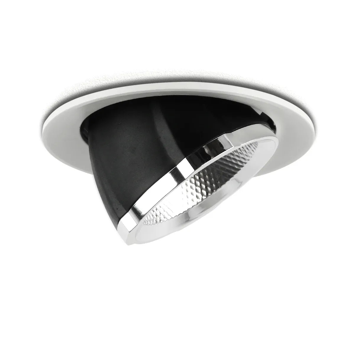 LED Banana recessed spotlight 20W ⌀165mm 90° Tiltable 360° Rotatable